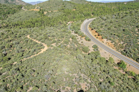 Raw land drone photo for real estate